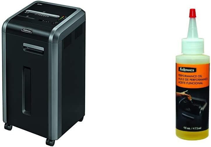 Fellowes Powershred 225Ci Shredder | 100% Jam Proof, 20-Sheet, Cross-Cut, Commercial Grade | 3825001 Model, Black - Image 4