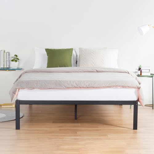 PrimaSleep 18 Inch Tall Heavy Duty Steel Slat Bed Frame/Anti-Slip Support/Easy Assembly Mattress Foundation/No Noise/No Box Spring Needed/Full/Black - Image 11