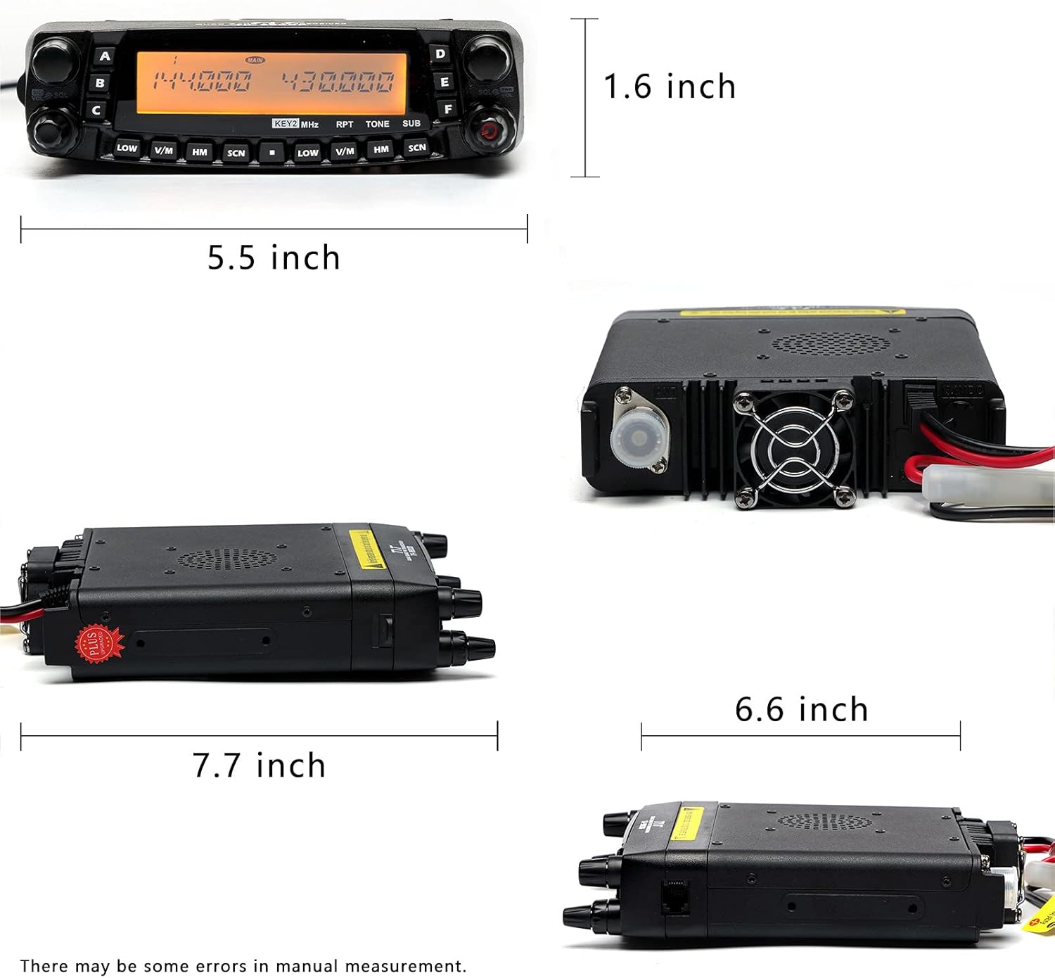 TYT TH-9800D Plus Version Quad Band Cross-Band 50W Mobile Transceiver Vehicle Radio Amateur Base Station, Cable/Software incl - Image 3