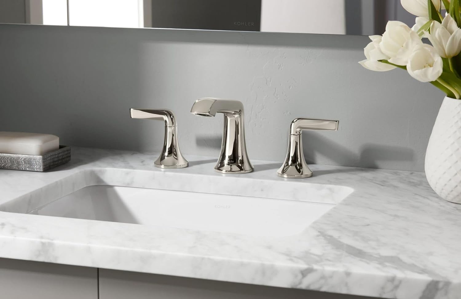 KOHLER K-20000-0 Caxton Under-Mount Bathroom Sink, White - Image 6