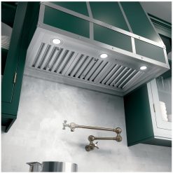 Alternative view of GE – 35 Convertible Range Hood – Stainless steel