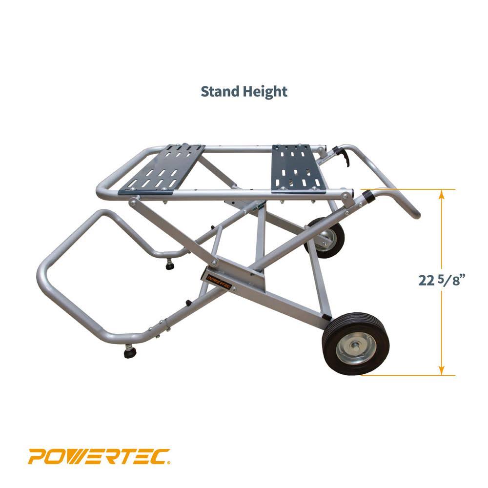 Powertec MT4009 Rolling Foldable Table Saw Stand - Image 2