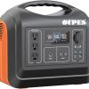 OUPES Portable Power Station 1800W, Solar Generator 1488Wh (465000 mAh) LiFePO4 Battery Backup with 120V (4000W Peak) AC Outlets, 4000+ Cycle Emergency Power Generator for Home Use, Camping