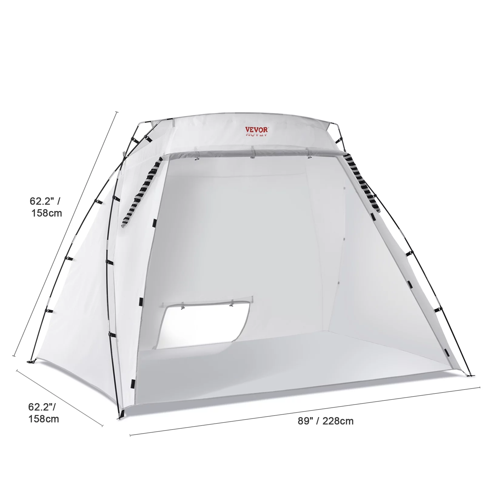 SKYSHALO Portable Paint Booth, Larger Spray Paint Tent with Built-in Floor & Mesh Screen, 7.5×5.2×5.2ft Spray Paint Shelter, Painting Tent Station for Furniture DIY Hobby Tool - Image 8