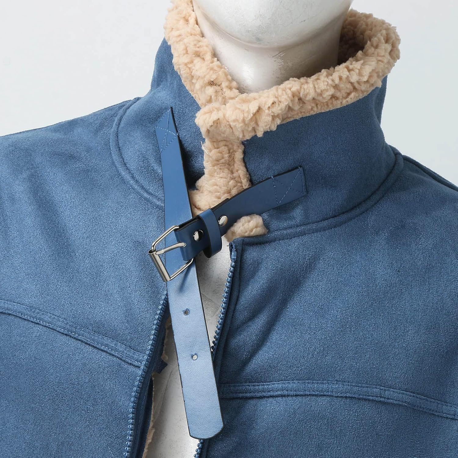 Leather Jackets for Men Motorcycle Biker Jacket Winter Warm Turn-Down Collar Coat Hunting Trench Coats Casual Outdoor Clothes - Image 7