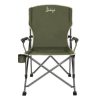 Slumberjack Glacier Basin XXL Hard Arm Adult Quad Chair, with Oversized Frame, Green